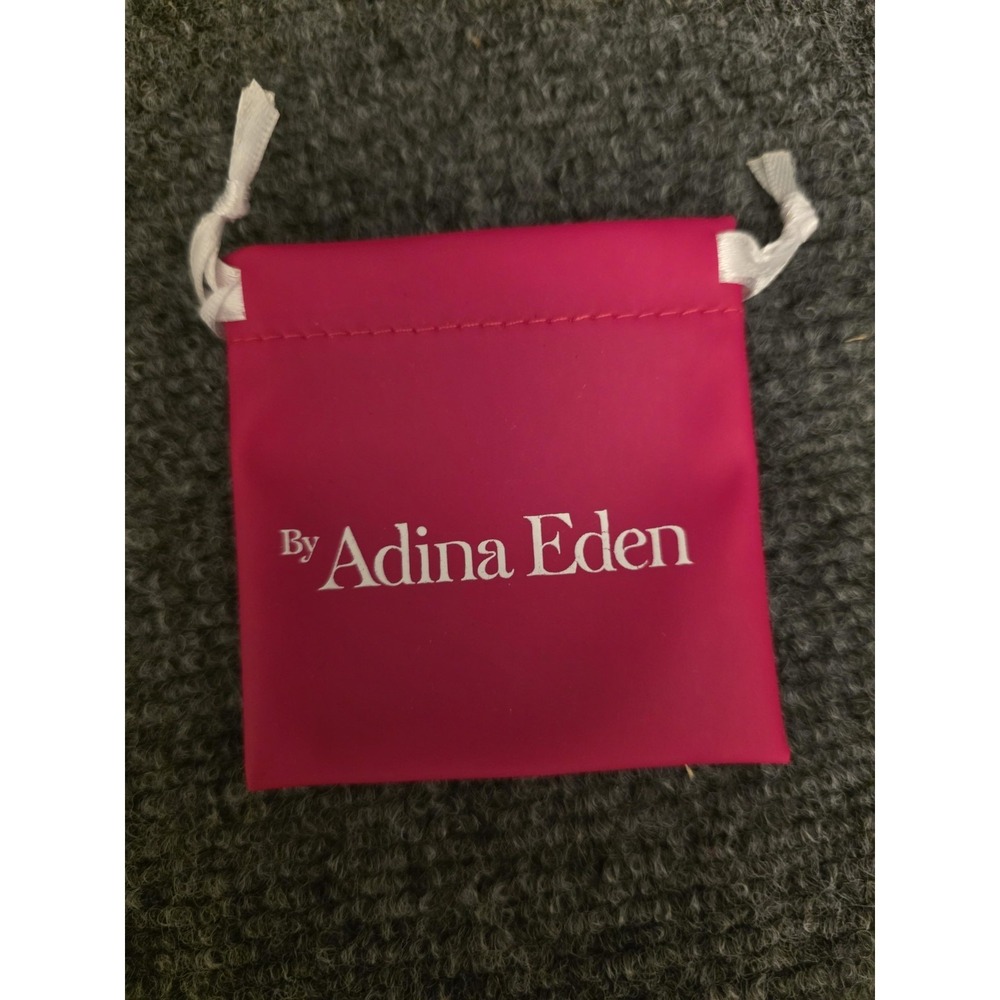 Adina Eden Pave Safety Pin Paper Clip Bracelet Gold Tone Jewelry Womens - Picture 8 of 8